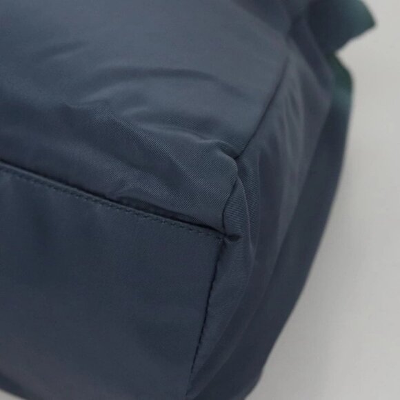 PRADA Hand Bag Nylon Blue Silver Auth 107216 - Picture 3 of 16